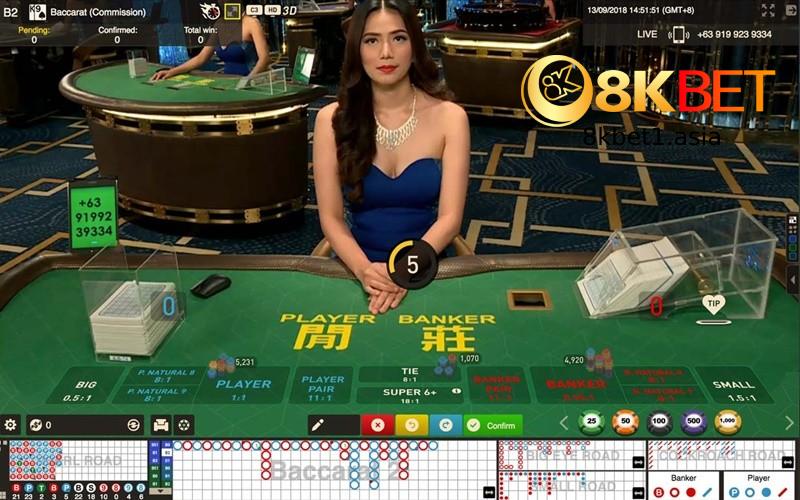 Thể lệ baccarat 8kbet live casino 