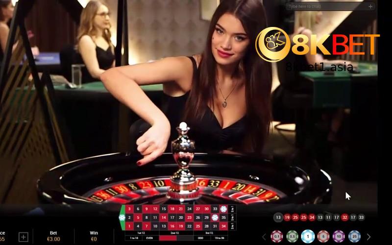 Chọn roulette 8kbet live casino, trao niềm vui